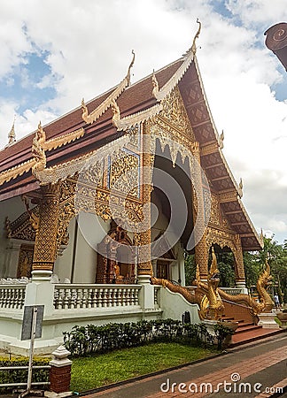 A temple in Chiang Mai. Editorial Stock Photo